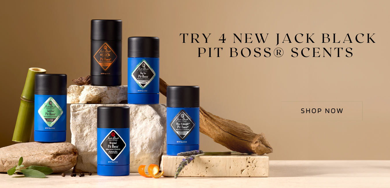 Try 4 new Jack Black Pit Boss scents!